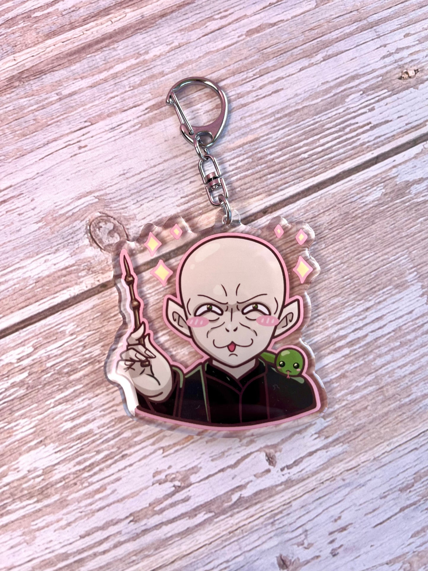 Kawaii Dark Wizard Keychain