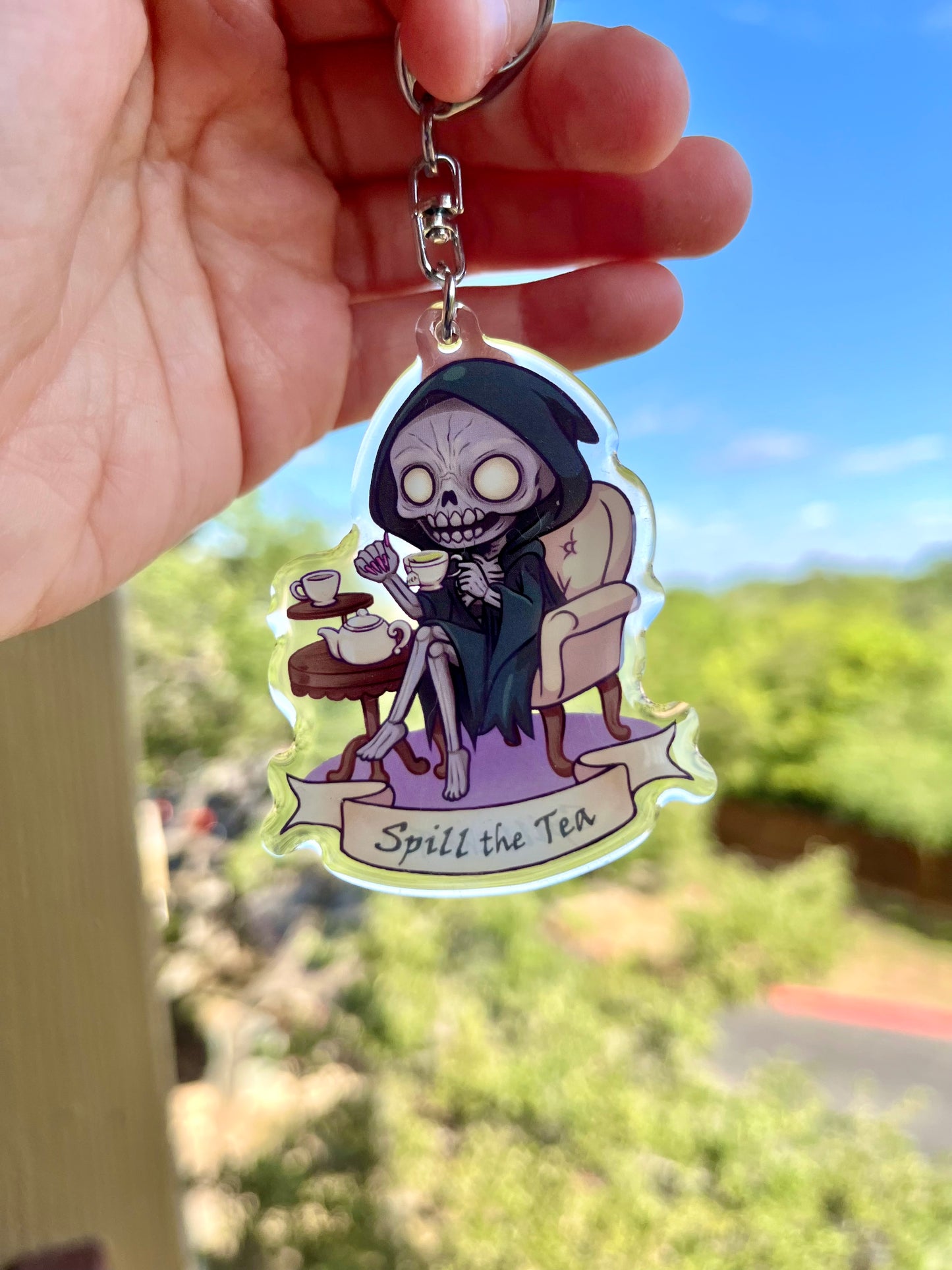 Spill the Tea Fae Keychain