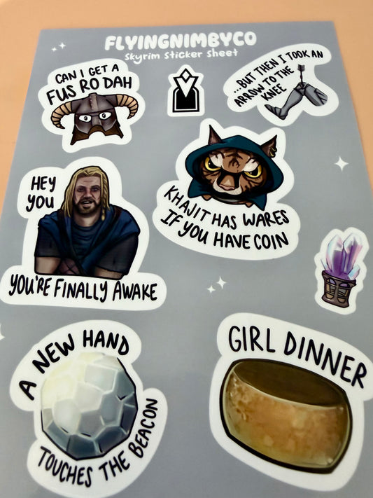 Fantasy RPG Sticker Sheet