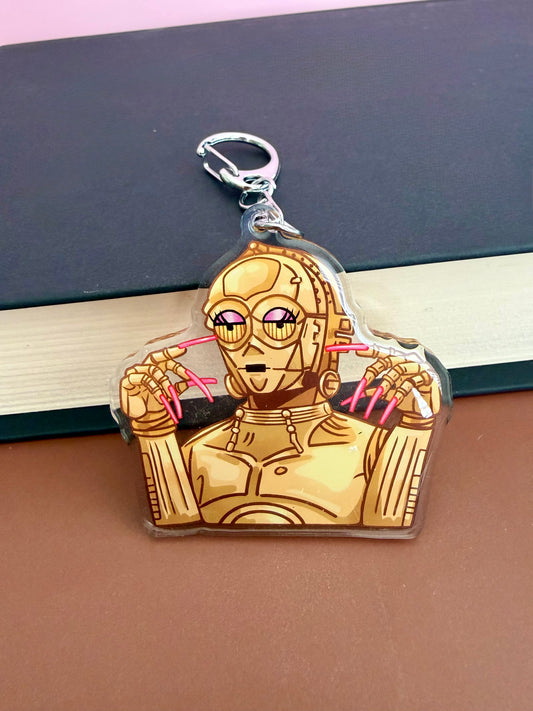 Bot Baddie Keychain