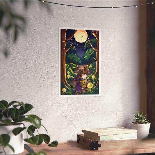 Cat adventure Party 11x17 Art Print