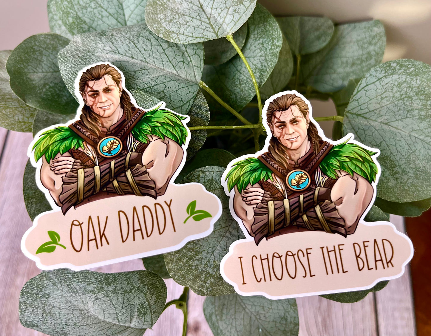 Oak Daddy Video Game Companion Sticker