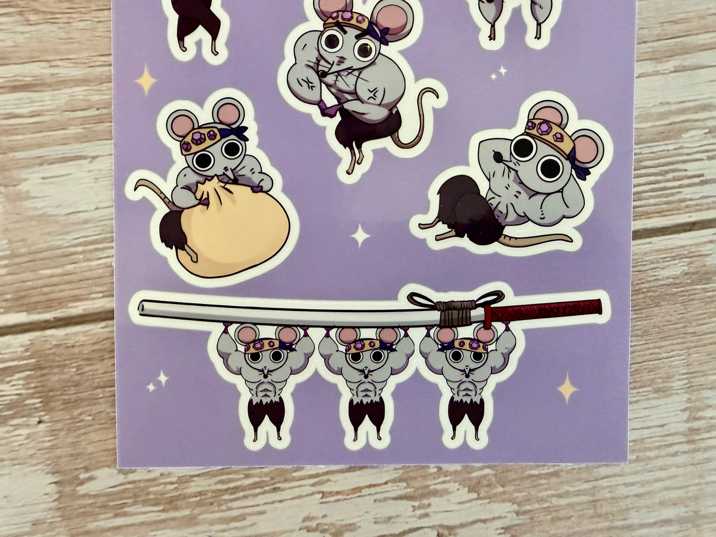Muscle Mice Sticker Sheet