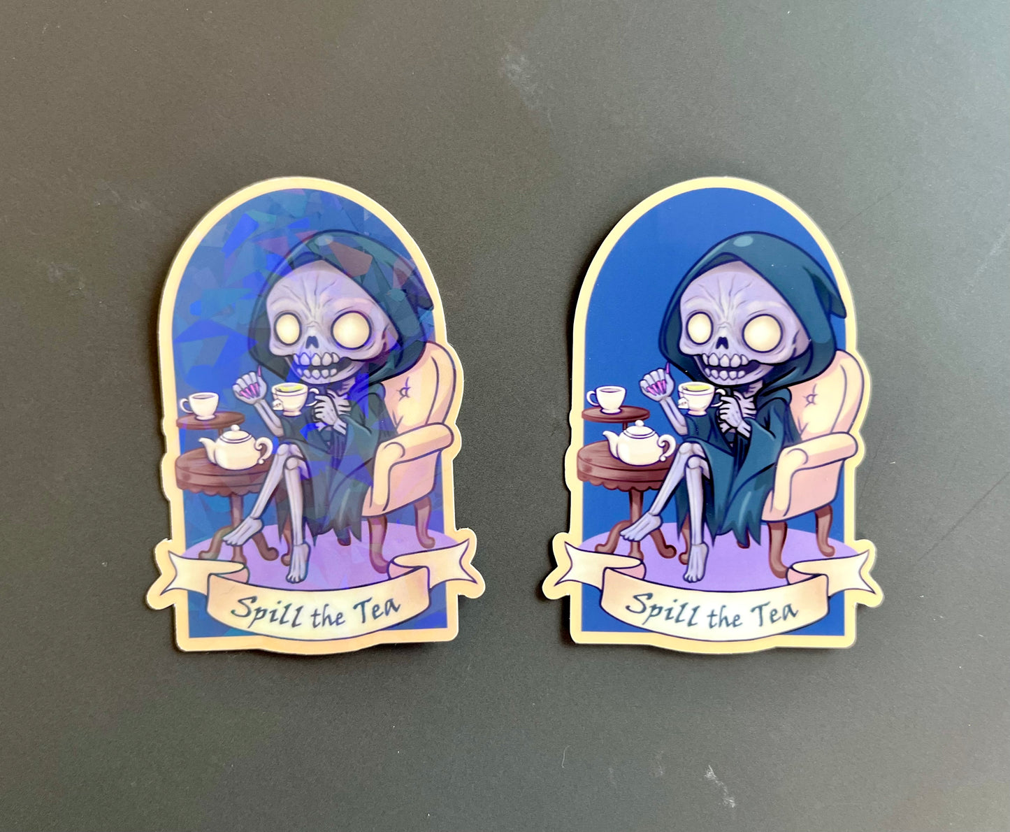 Spill the Tea Fantasy Book Sticker