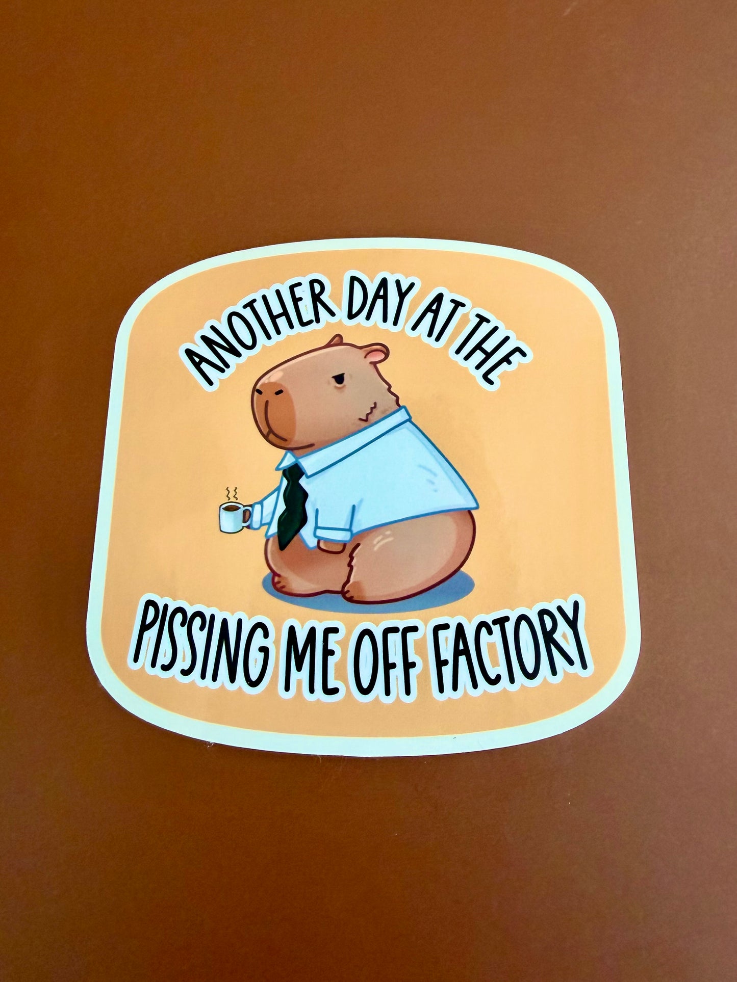 Another Day Capybara Sticker