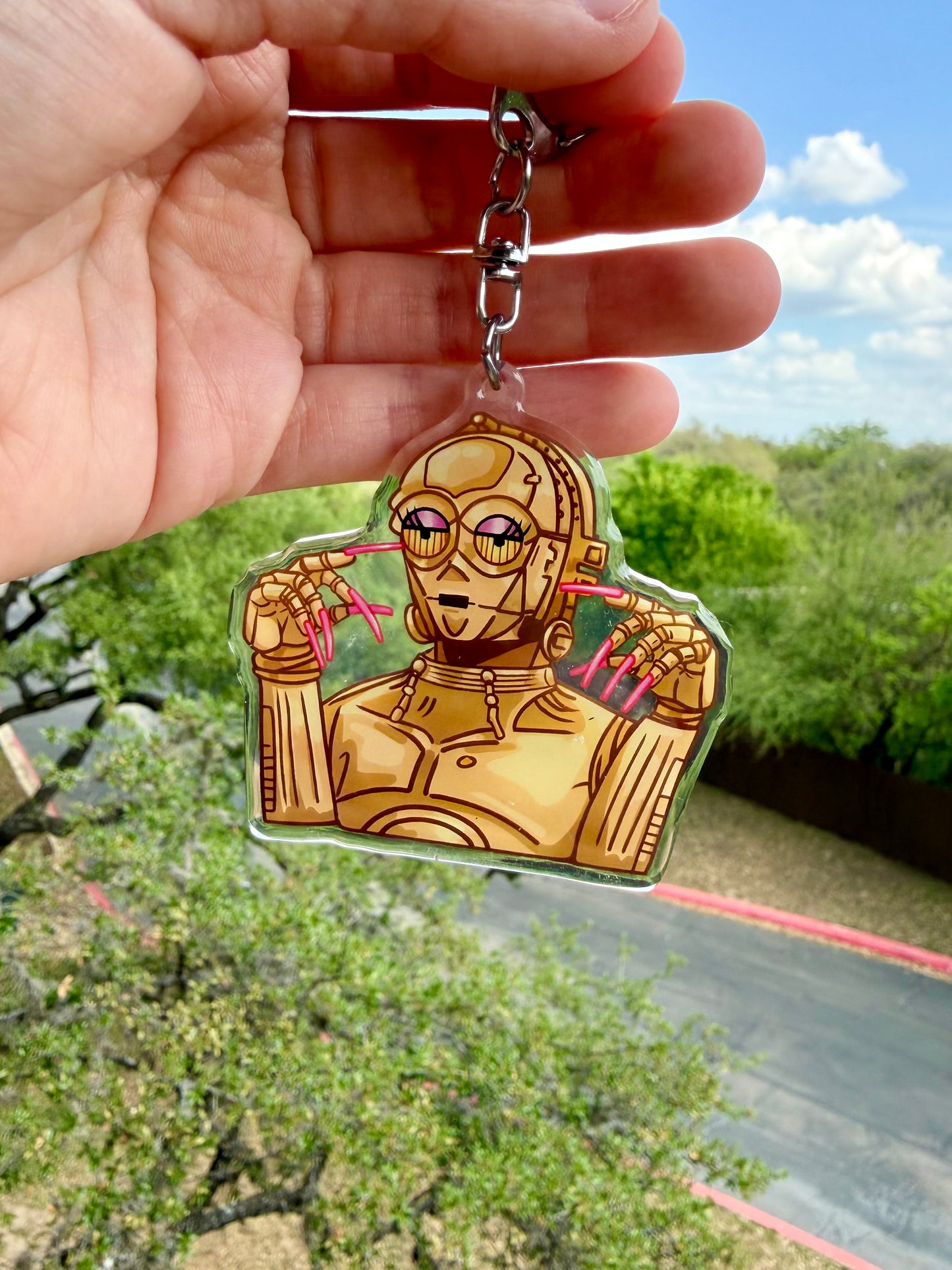 Bot Baddie Keychain