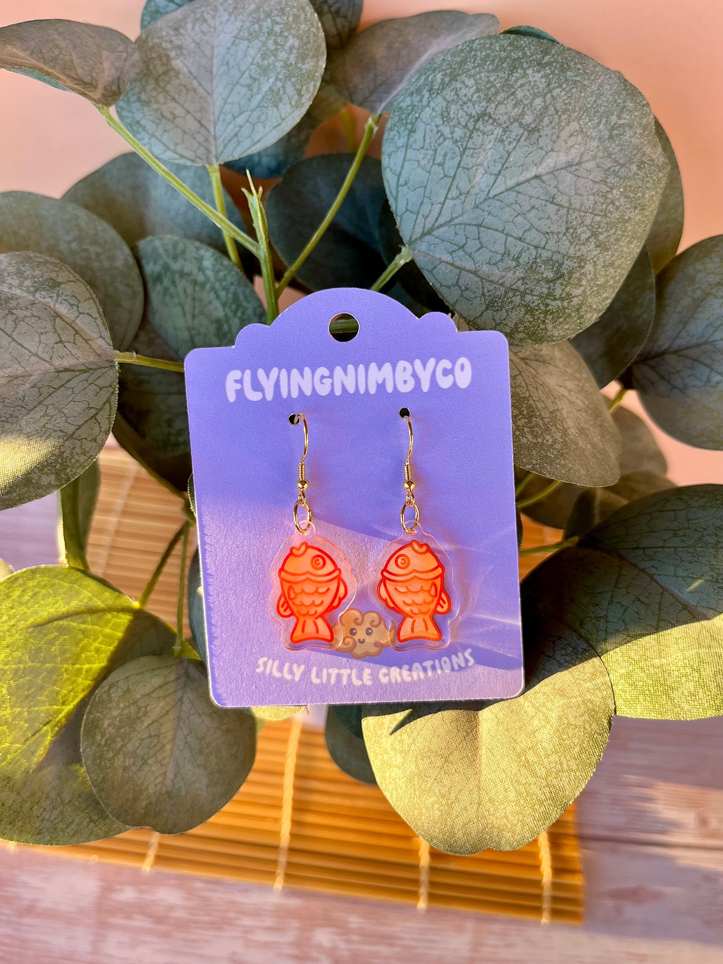 Taiyaki Acrylic Dangle Earrings