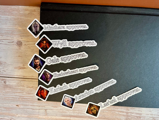 Video Game Companion Approval Stickers