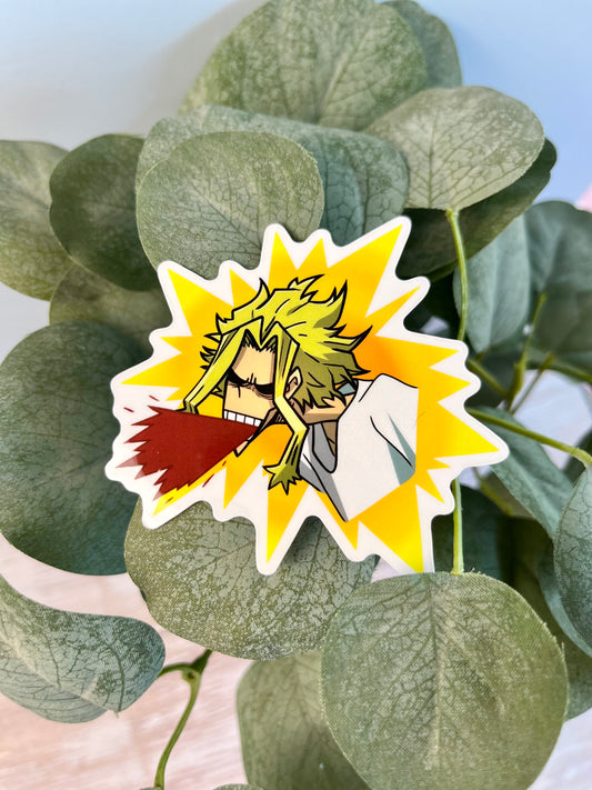 Skinny Hero Sticker and Peeker