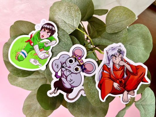 More Silly Anime Stickers - Glossy or Holographic