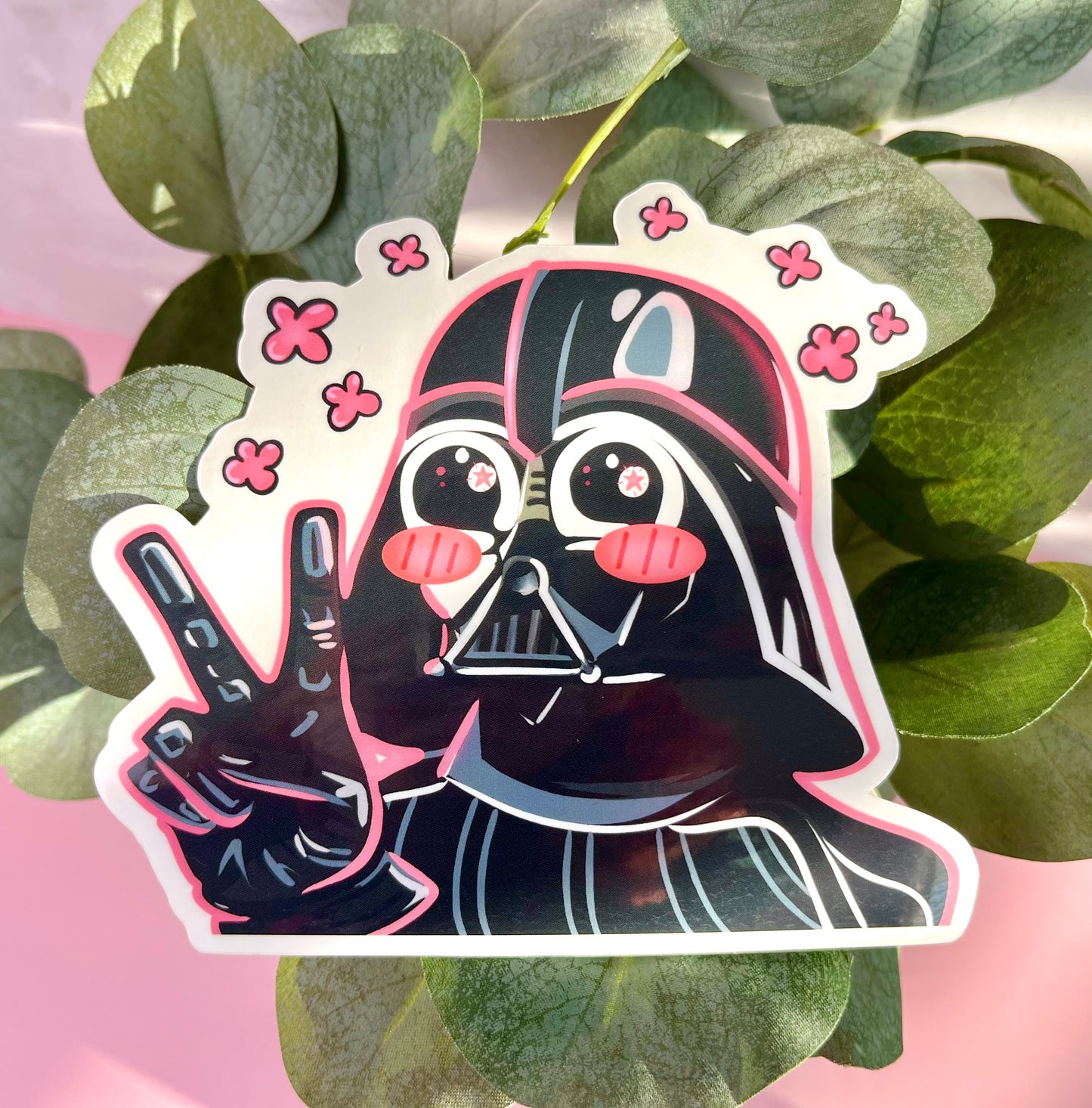 Kawaii Dark Lord Sticker and Peeker