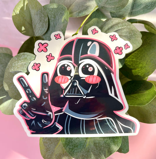 Kawaii Dark Lord Sticker and Peeker