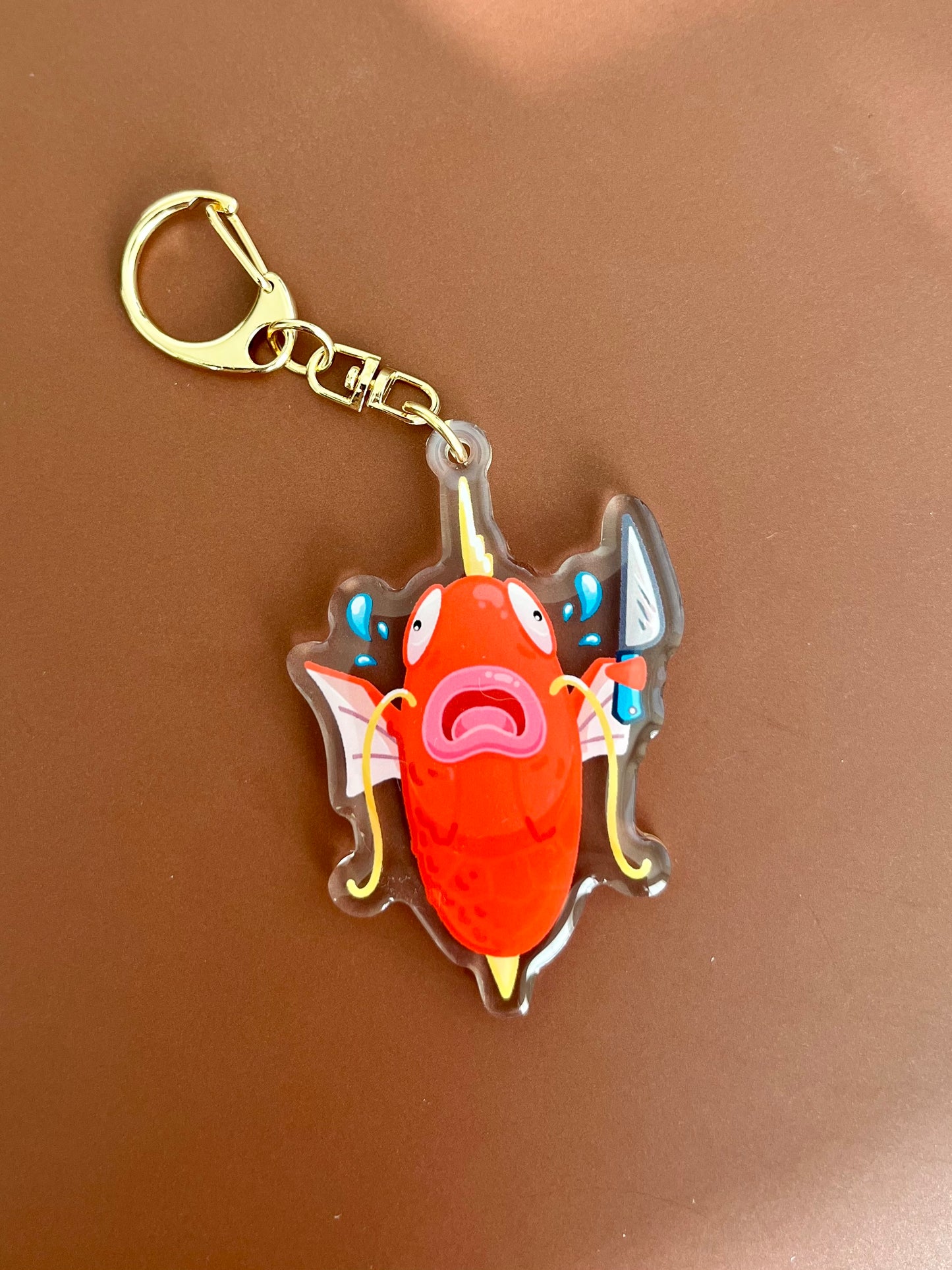 Fight or Flight Fish Keychain