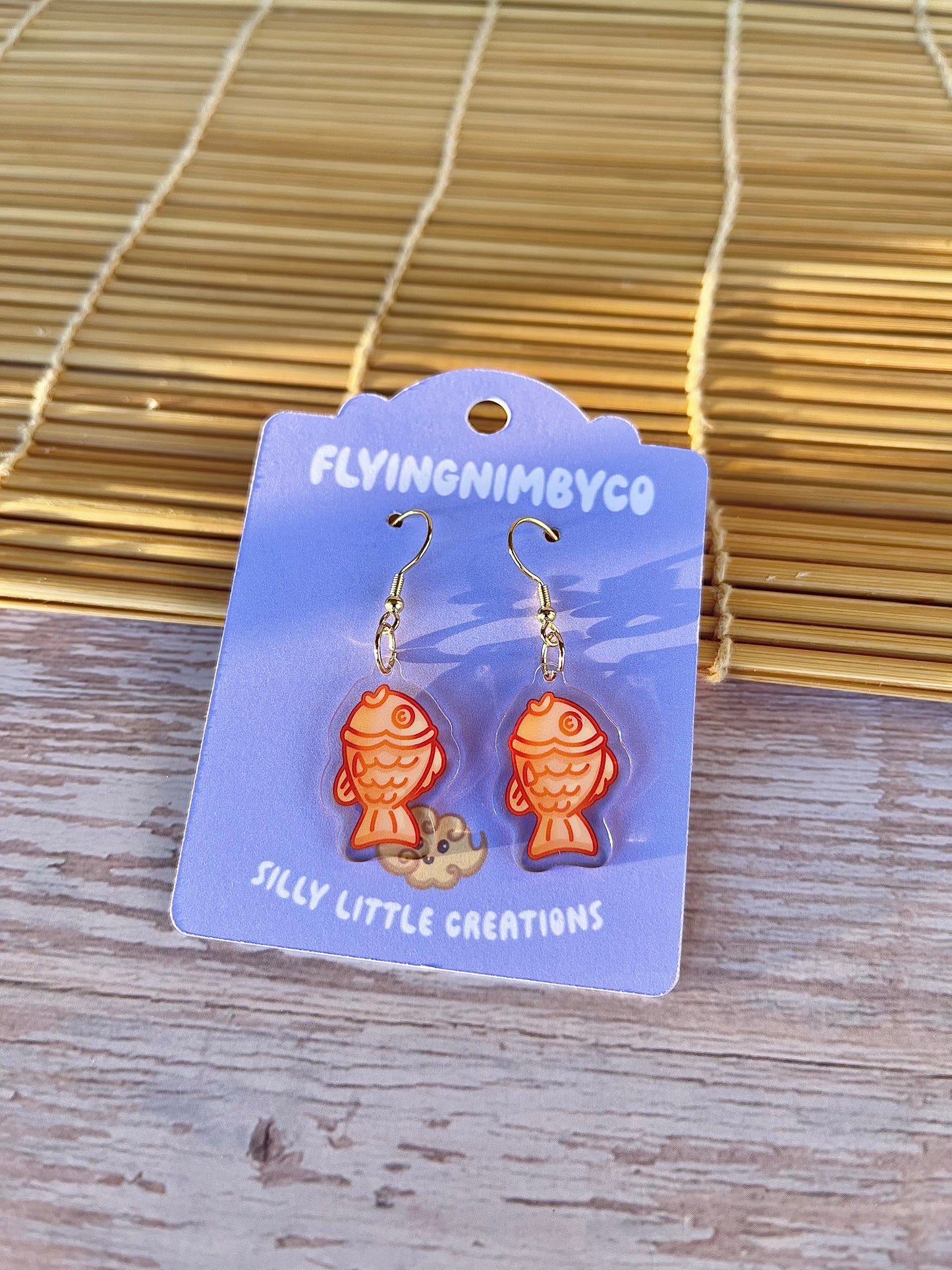 Taiyaki Acrylic Dangle Earrings