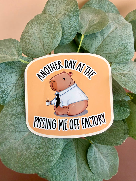 Another Day Capybara Sticker