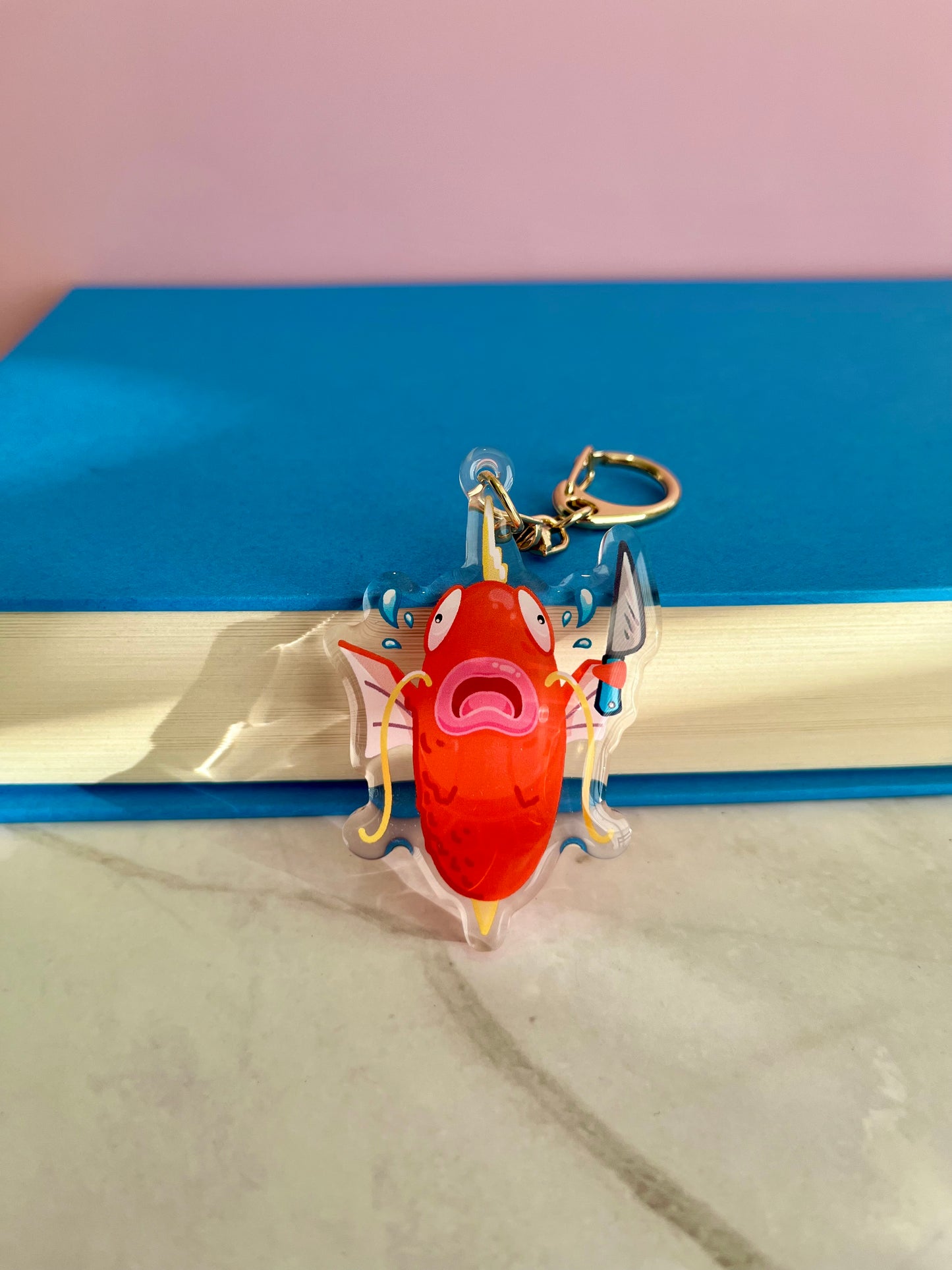 Fight or Flight Fish Keychain