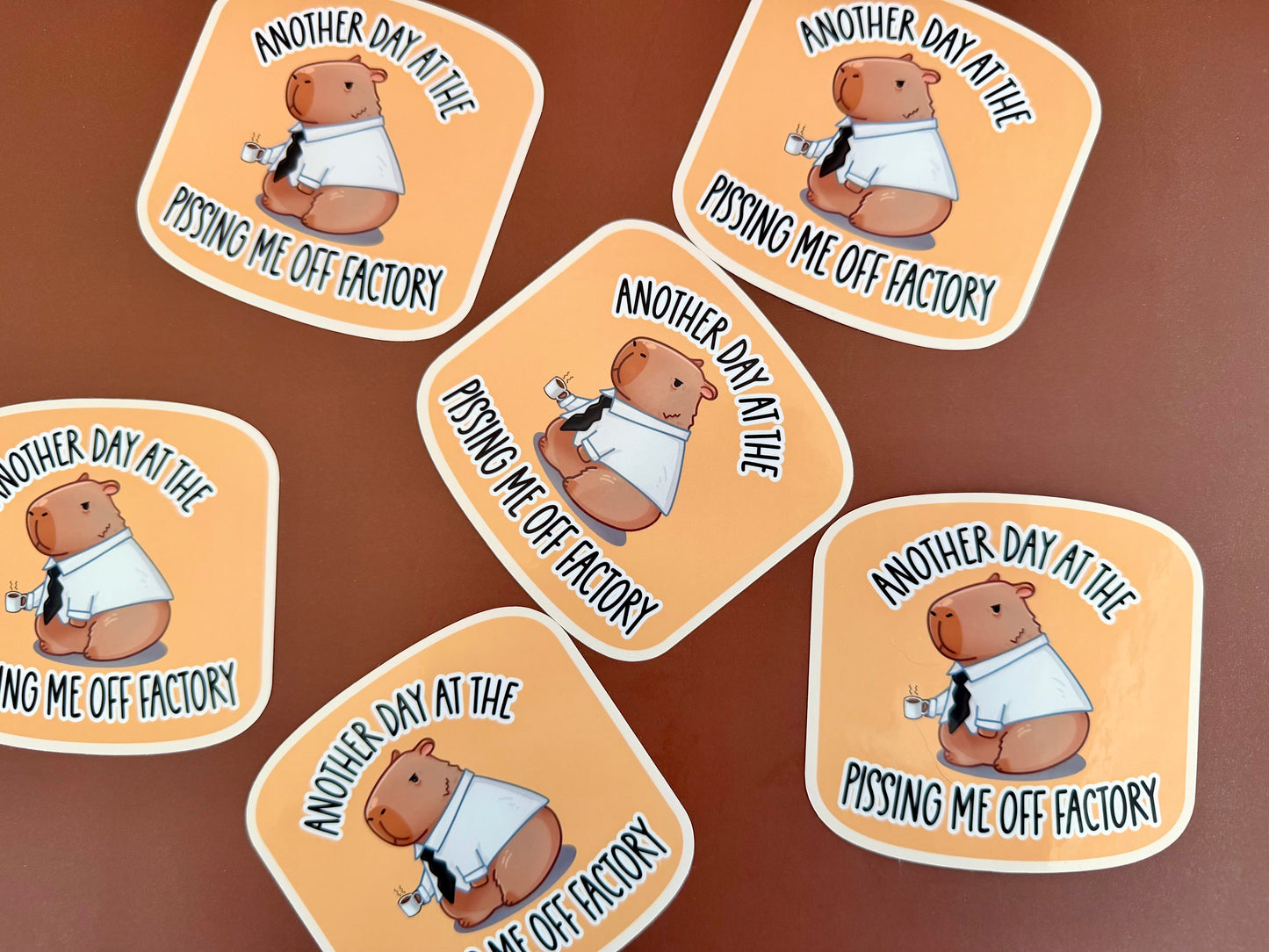 Another Day Capybara Sticker