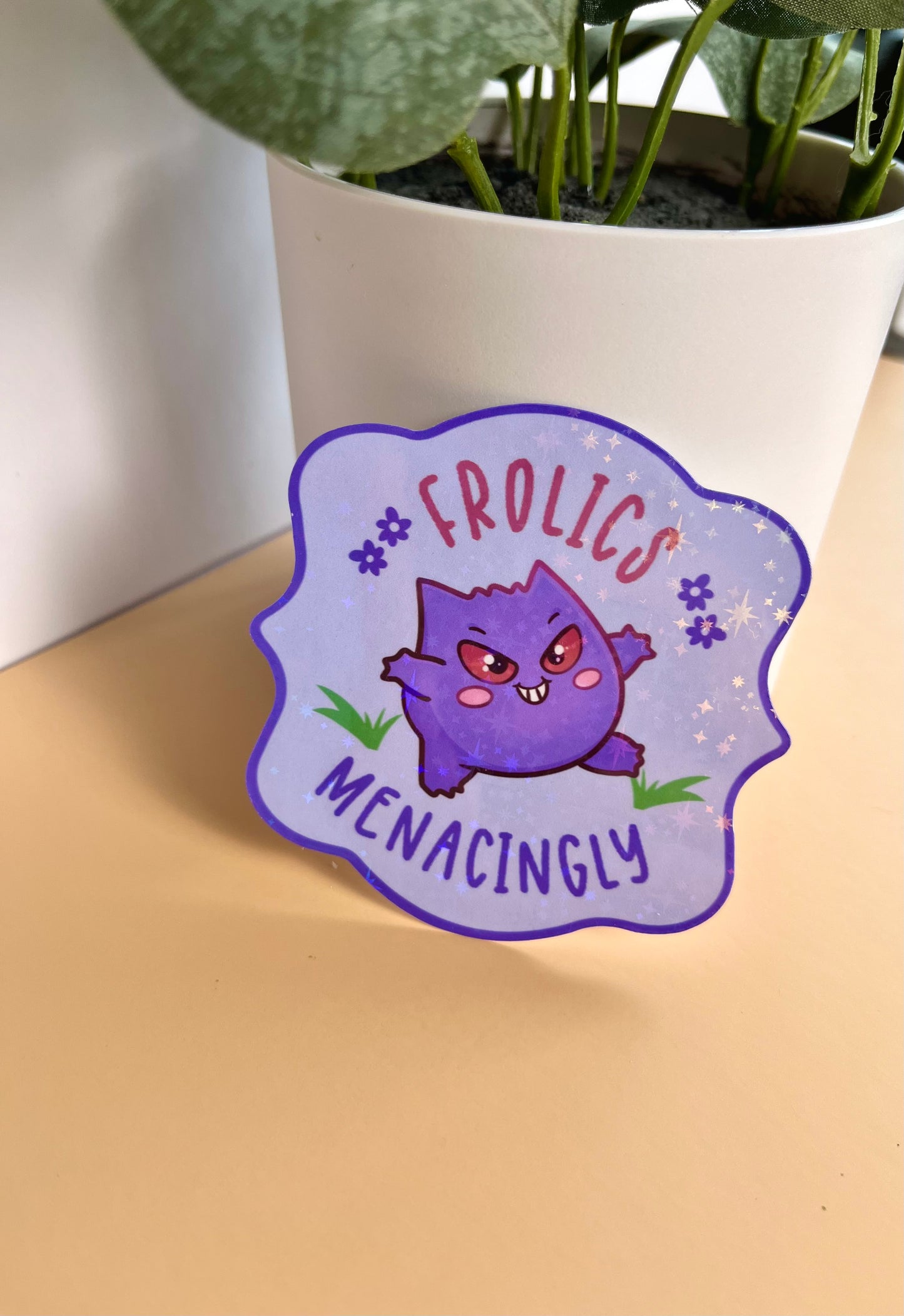 Frolics Menacingly Sticker