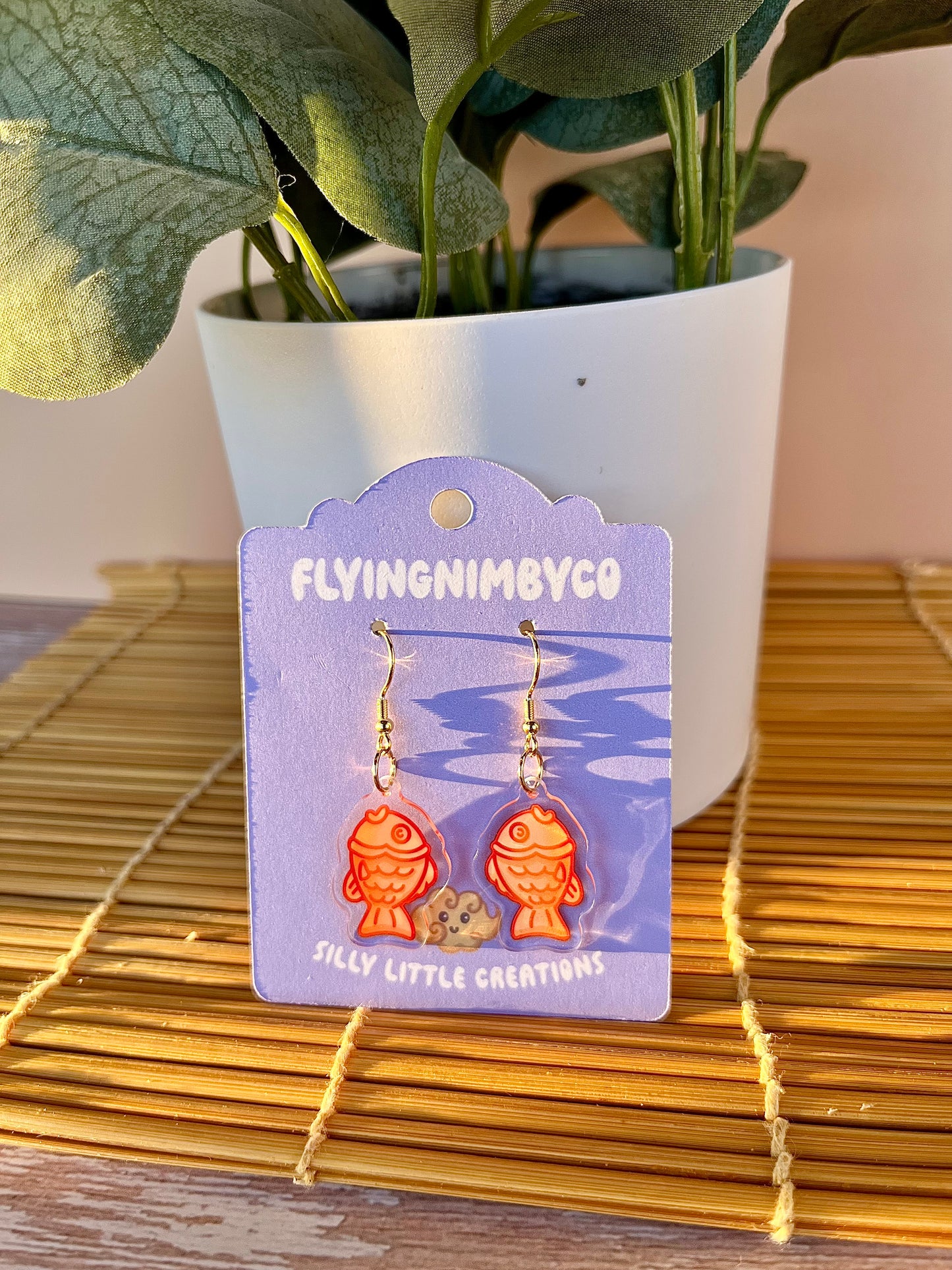Taiyaki Acrylic Dangle Earrings