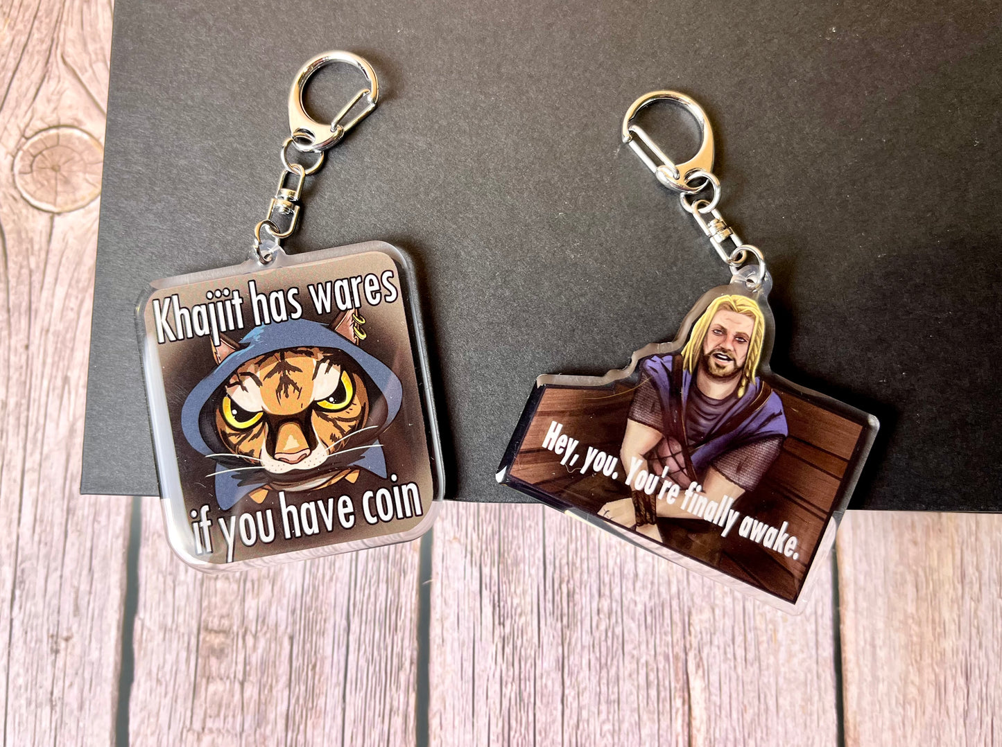 Hey you You’re finally Awake RPG Video Game Keychain