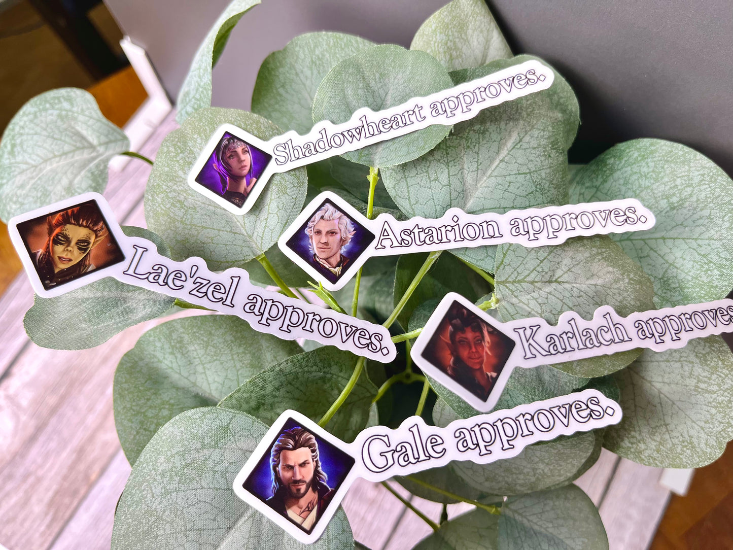 Video Game Companion Approval Stickers