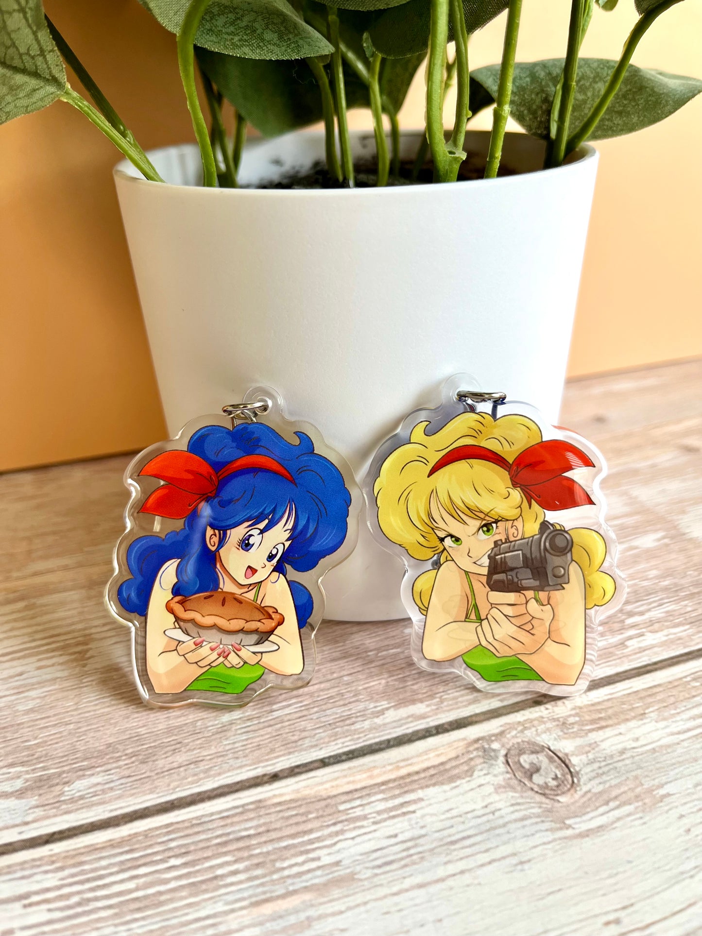 Split Personality Double Sided Keychain
