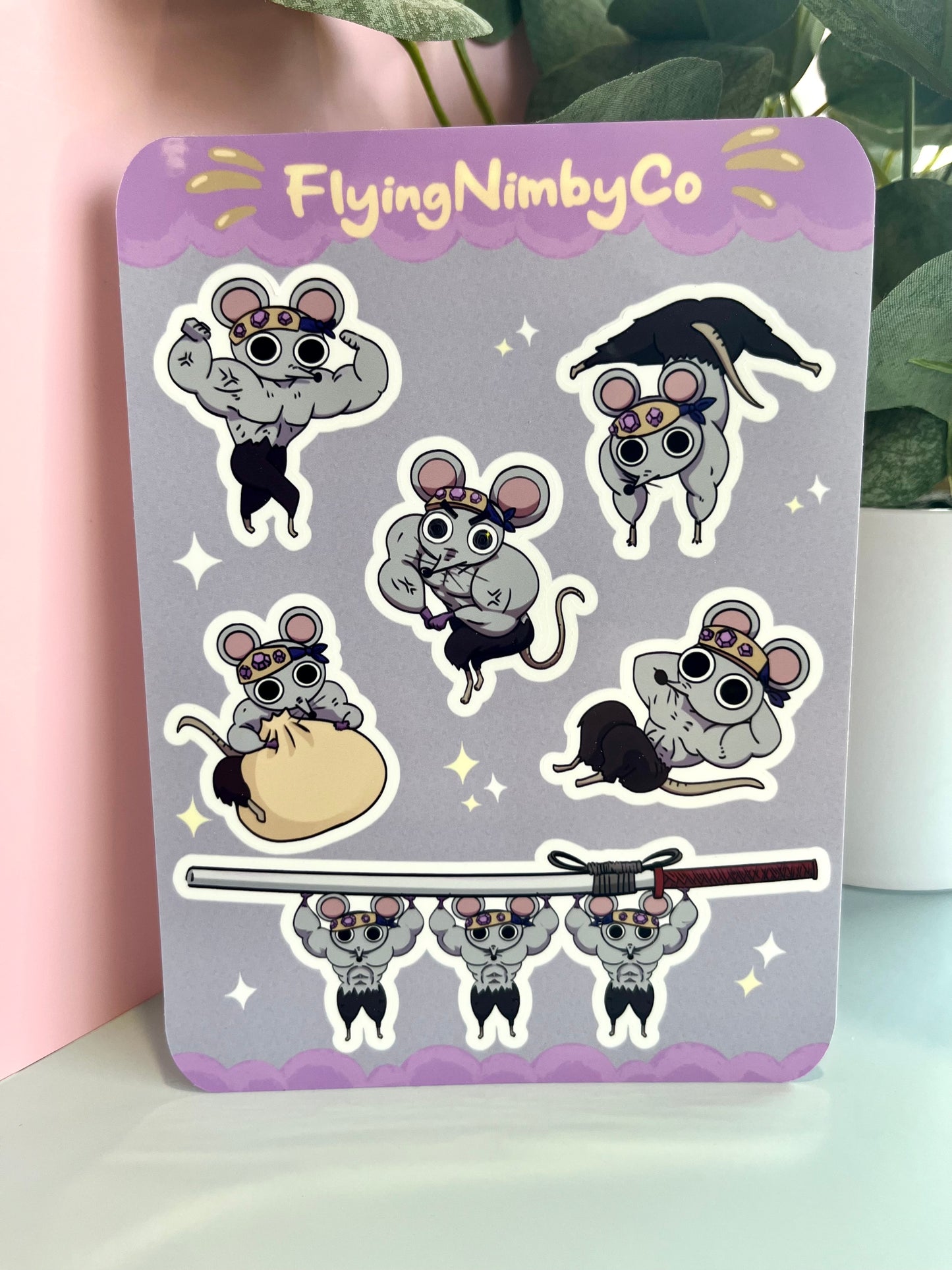 Muscle Mice Sticker Sheet