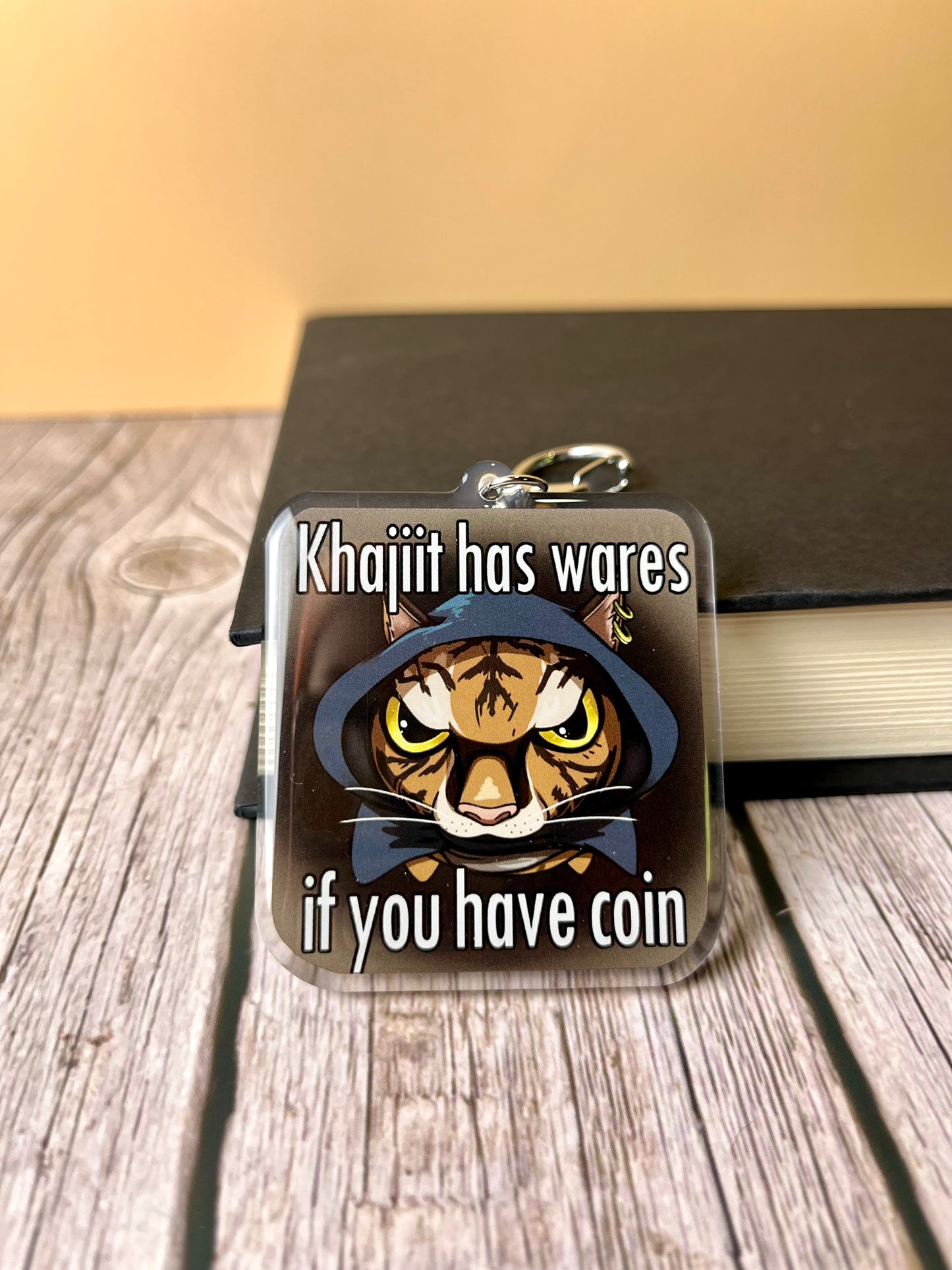 Cat Merchant Video Game Keychain