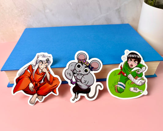 More Silly Anime Stickers - Glossy or Holographic