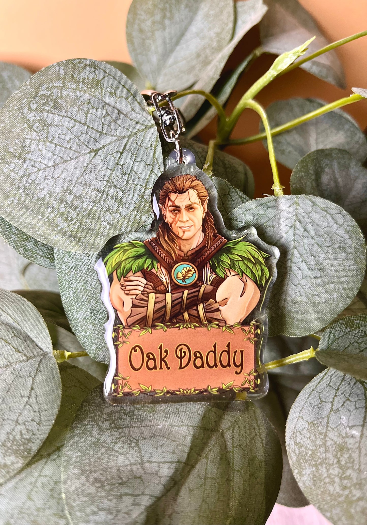 Oak Daddy Companion Keychain