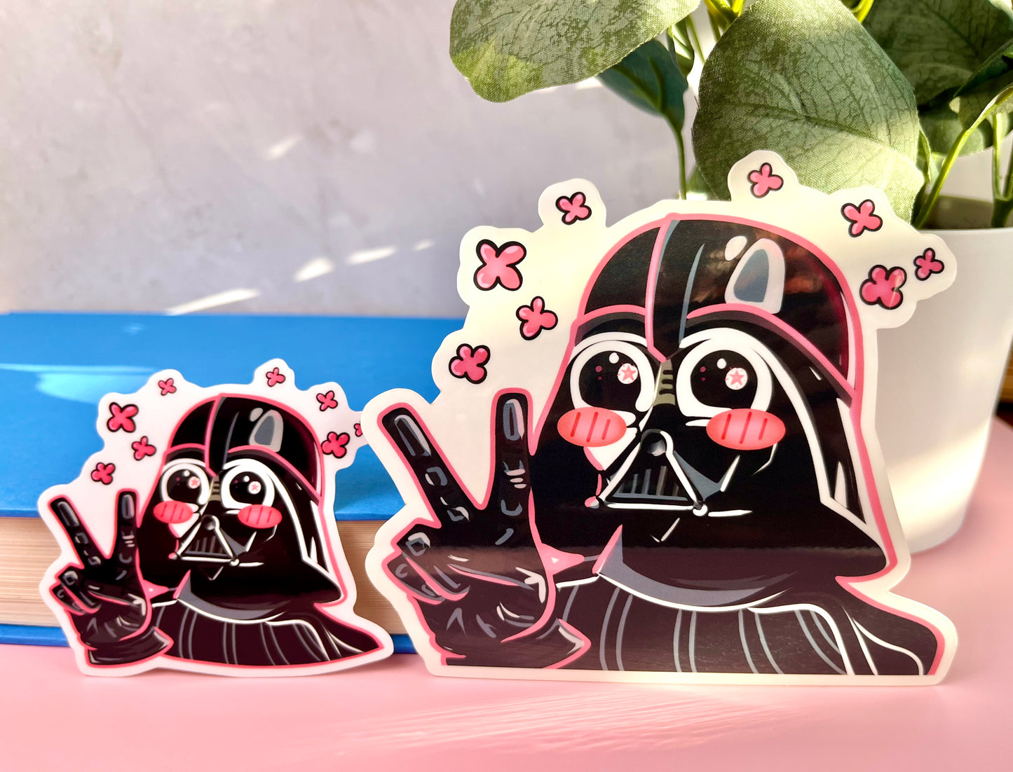 Kawaii Dark Lord Sticker and Peeker