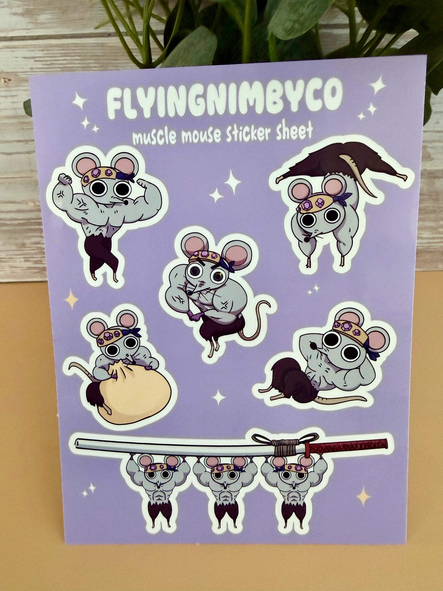Muscle Mice Sticker Sheet