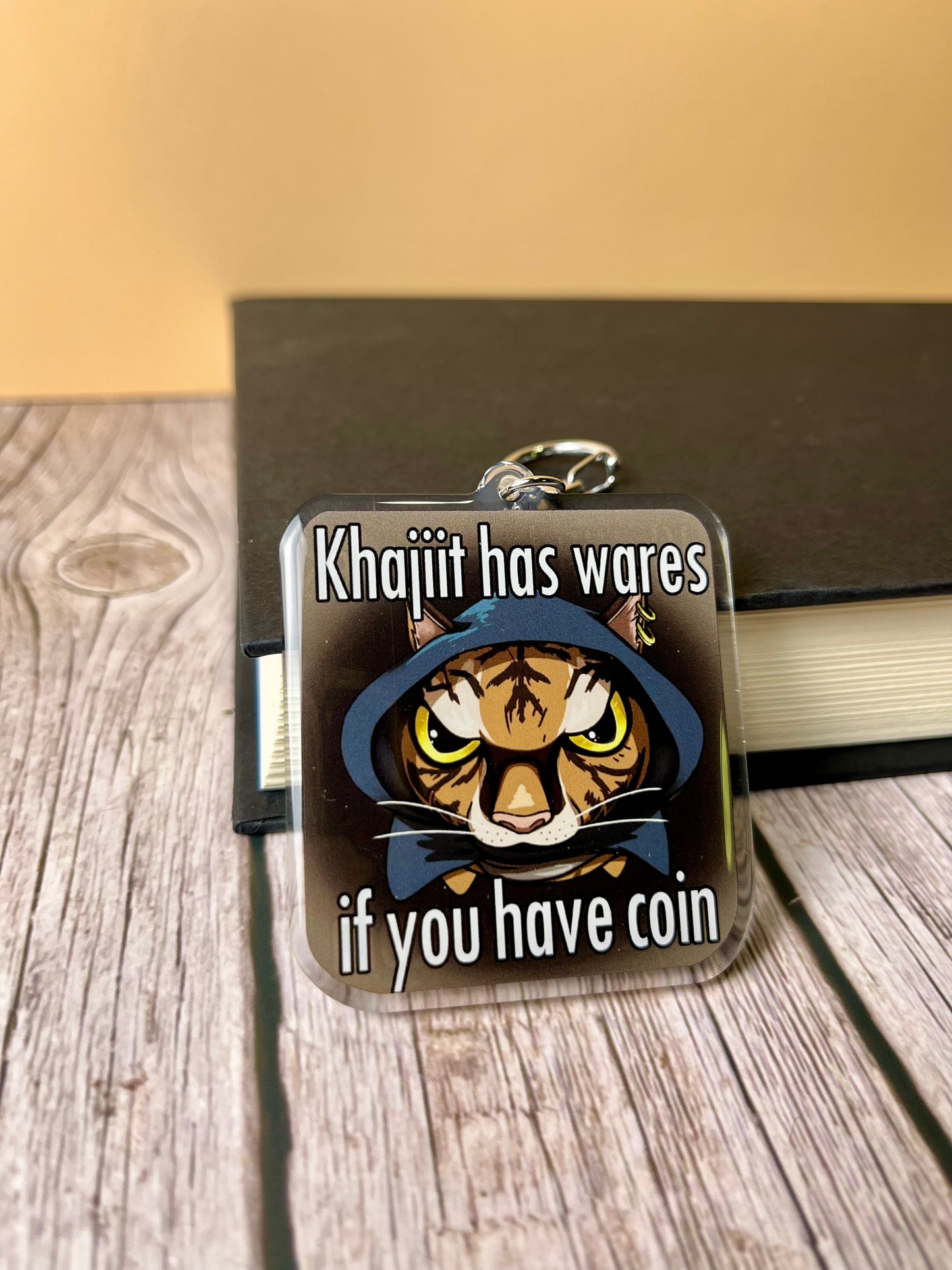 Cat Merchant Video Game Keychain