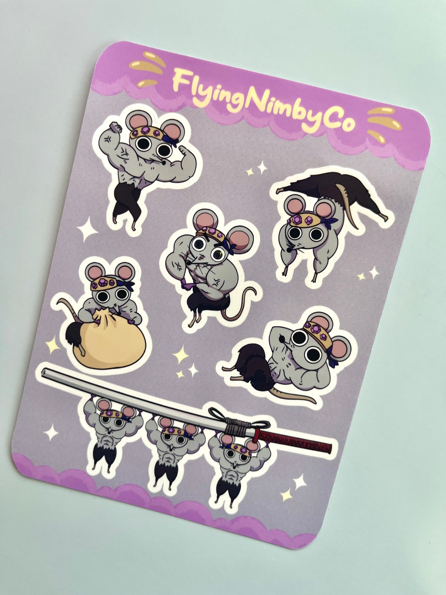 Muscle Mice Sticker Sheet