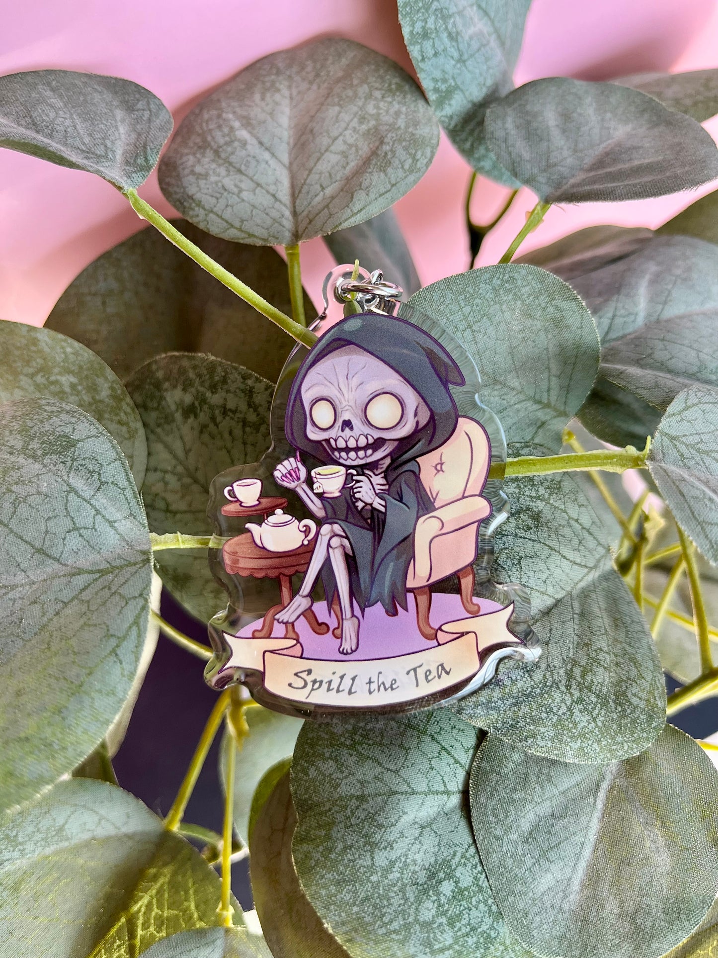 Spill the Tea Fae Keychain