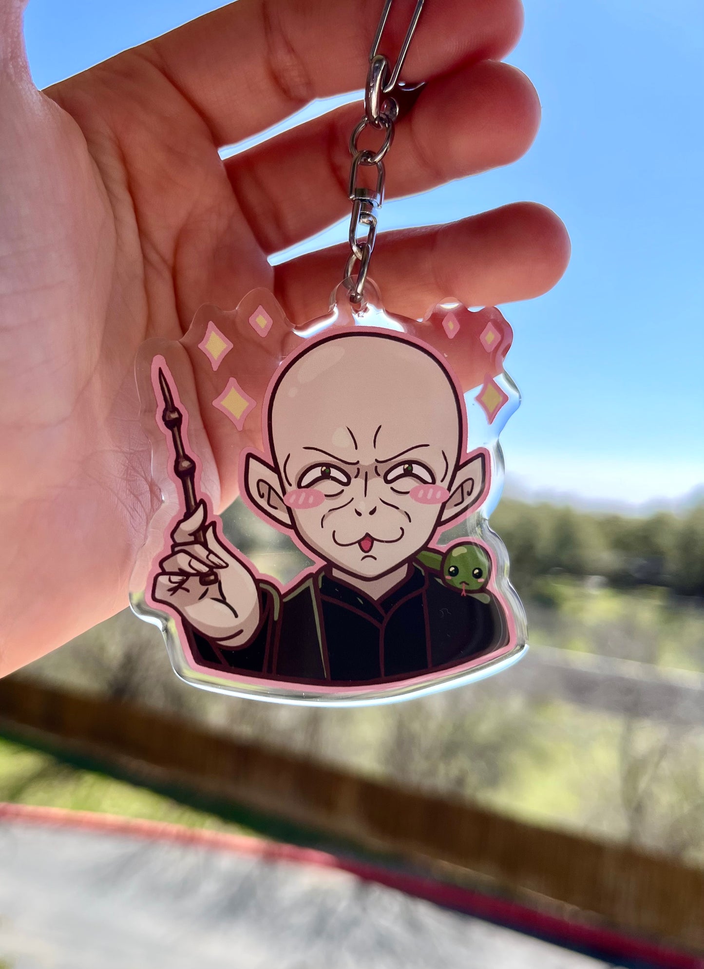 Kawaii Dark Wizard Keychain