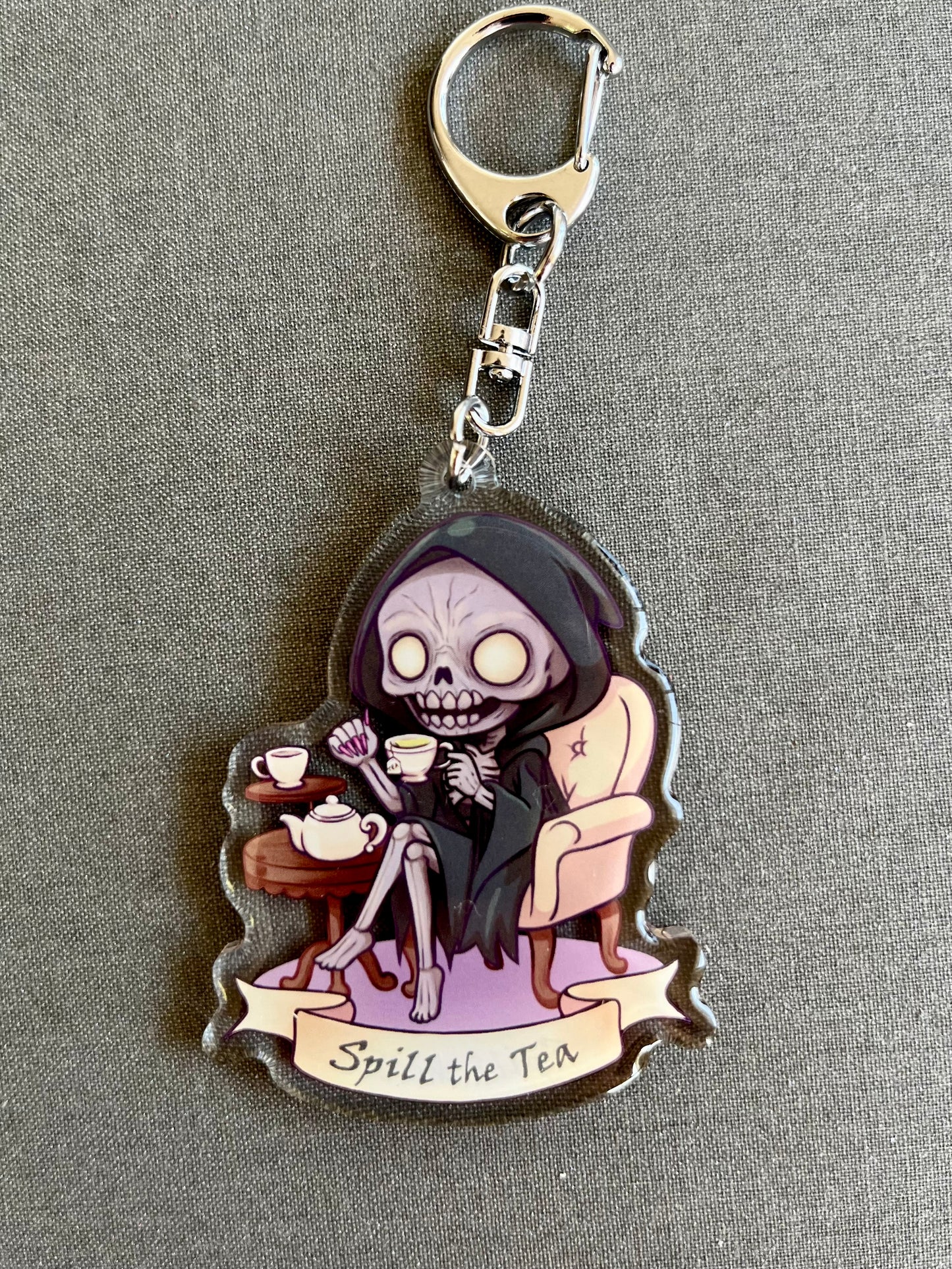 Spill the Tea Fae Keychain