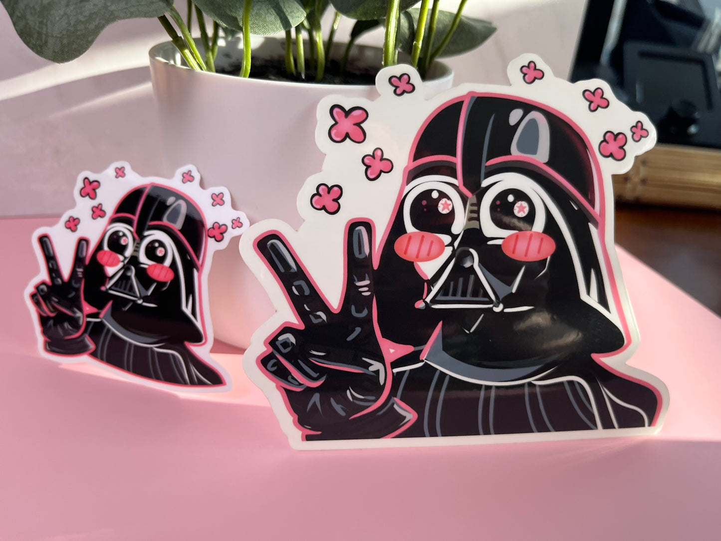 Kawaii Dark Lord Sticker and Peeker