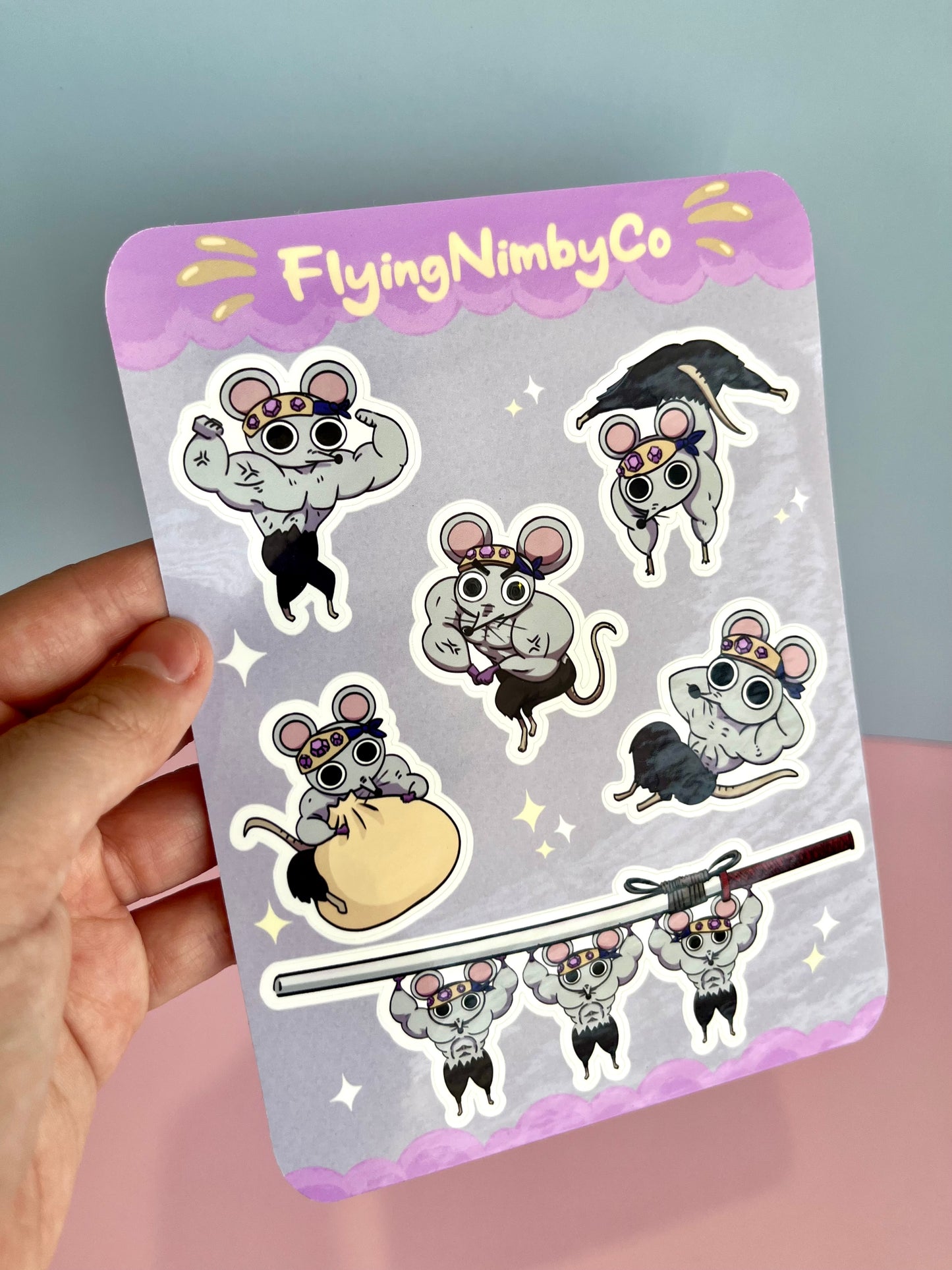 Muscle Mice Sticker Sheet