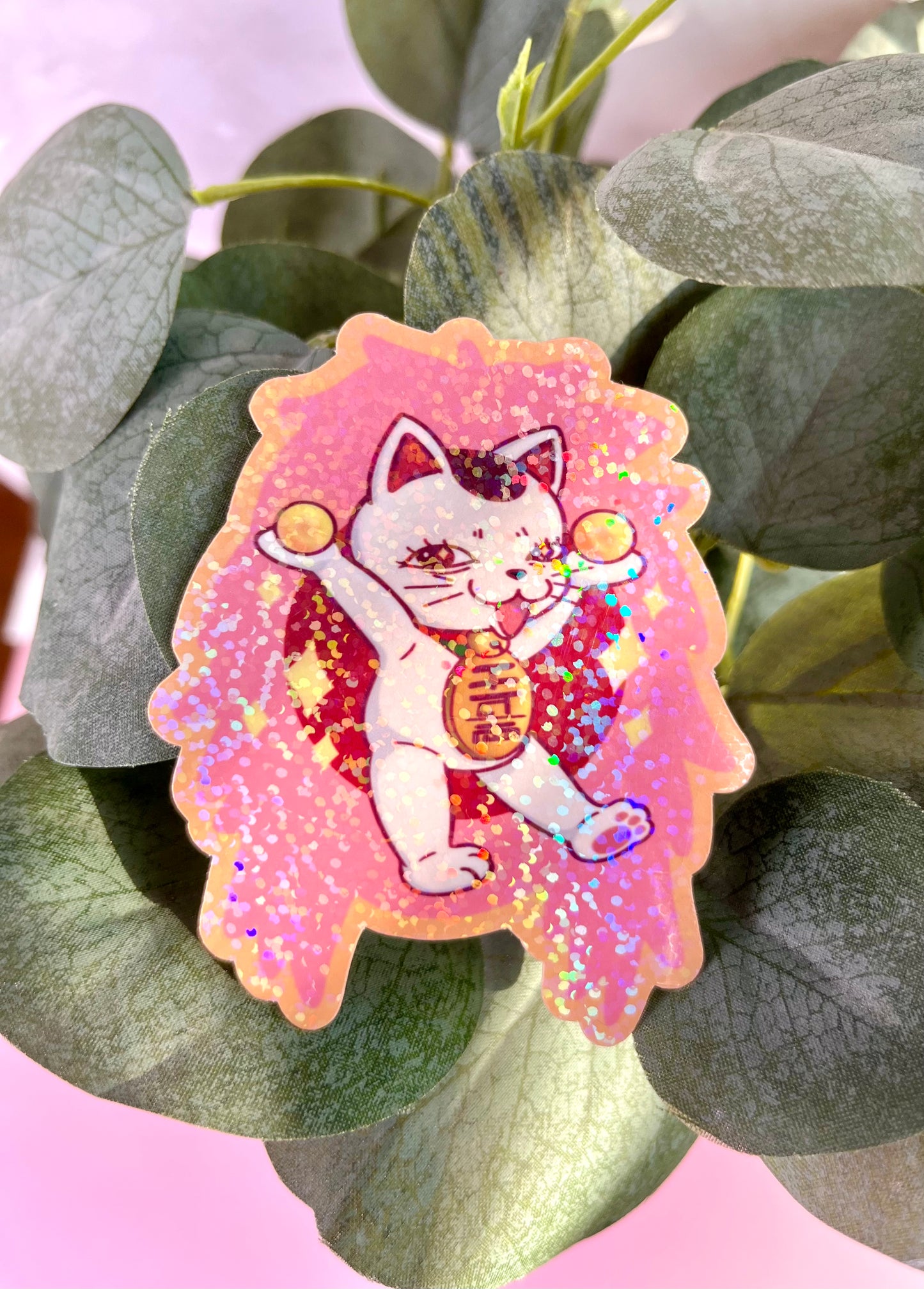 Fast Granny Cat and Ghost Stickers