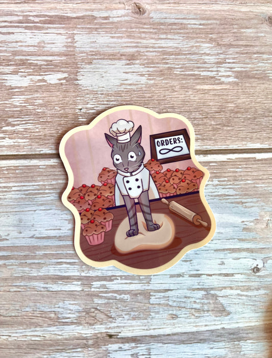 Cat Bakery Sticker