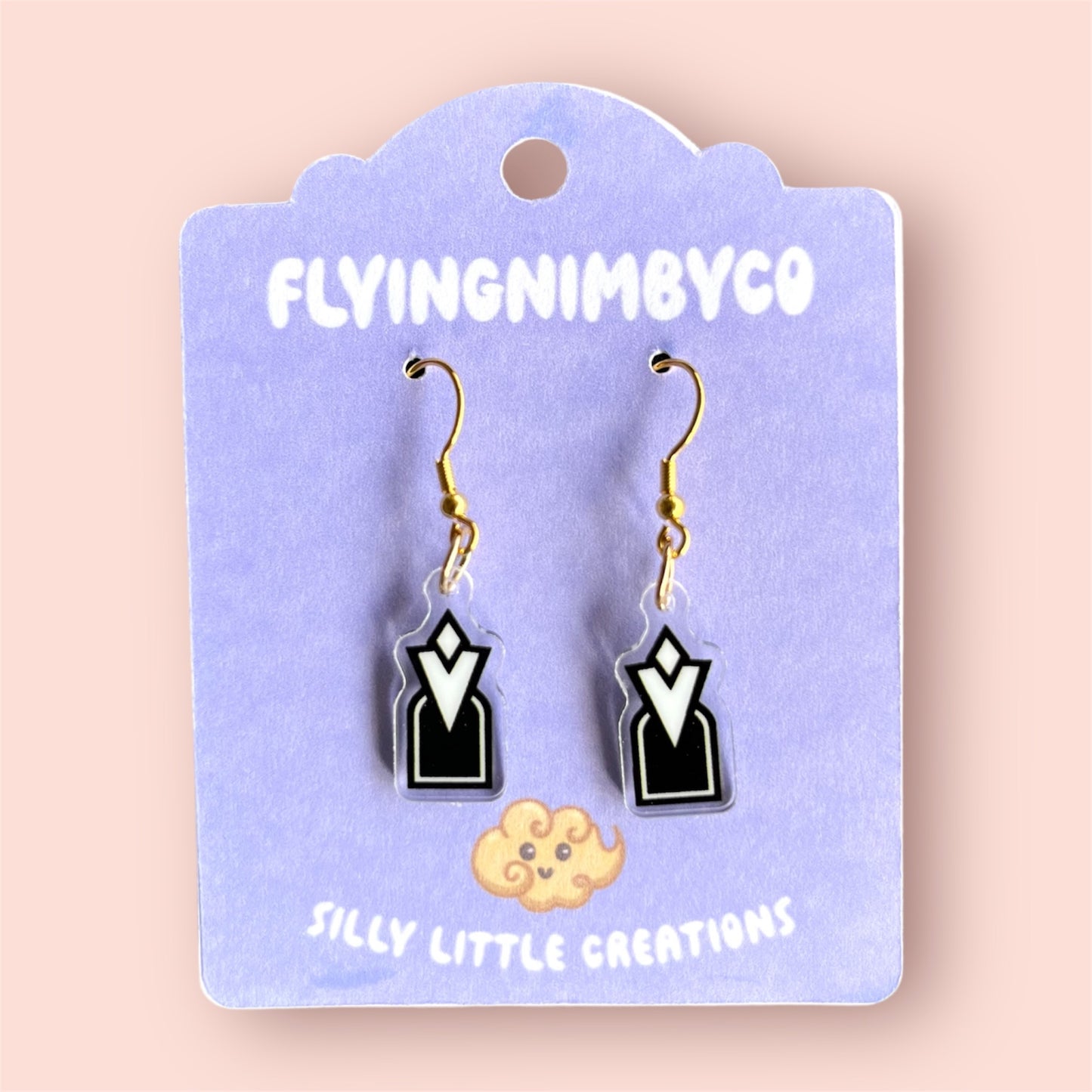 RPG Quest Marker Acrylic Dangle Earrings