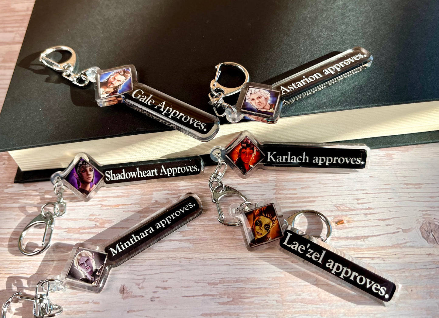 Video Game Companion Approval Keychains
