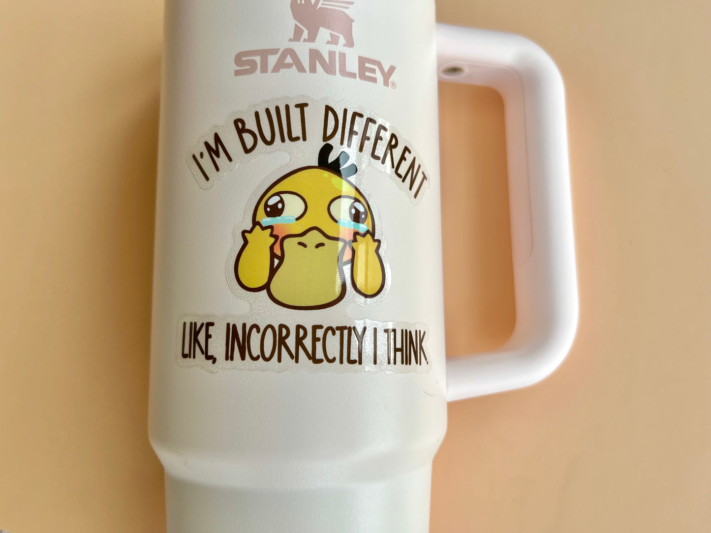 Built Different Duck Sticker