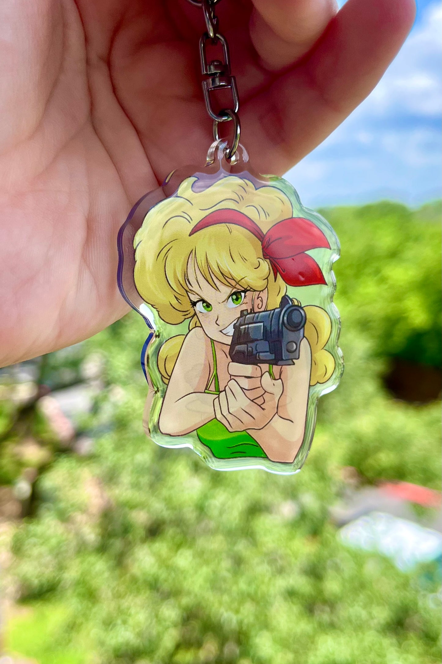 Split Personality Double Sided Keychain