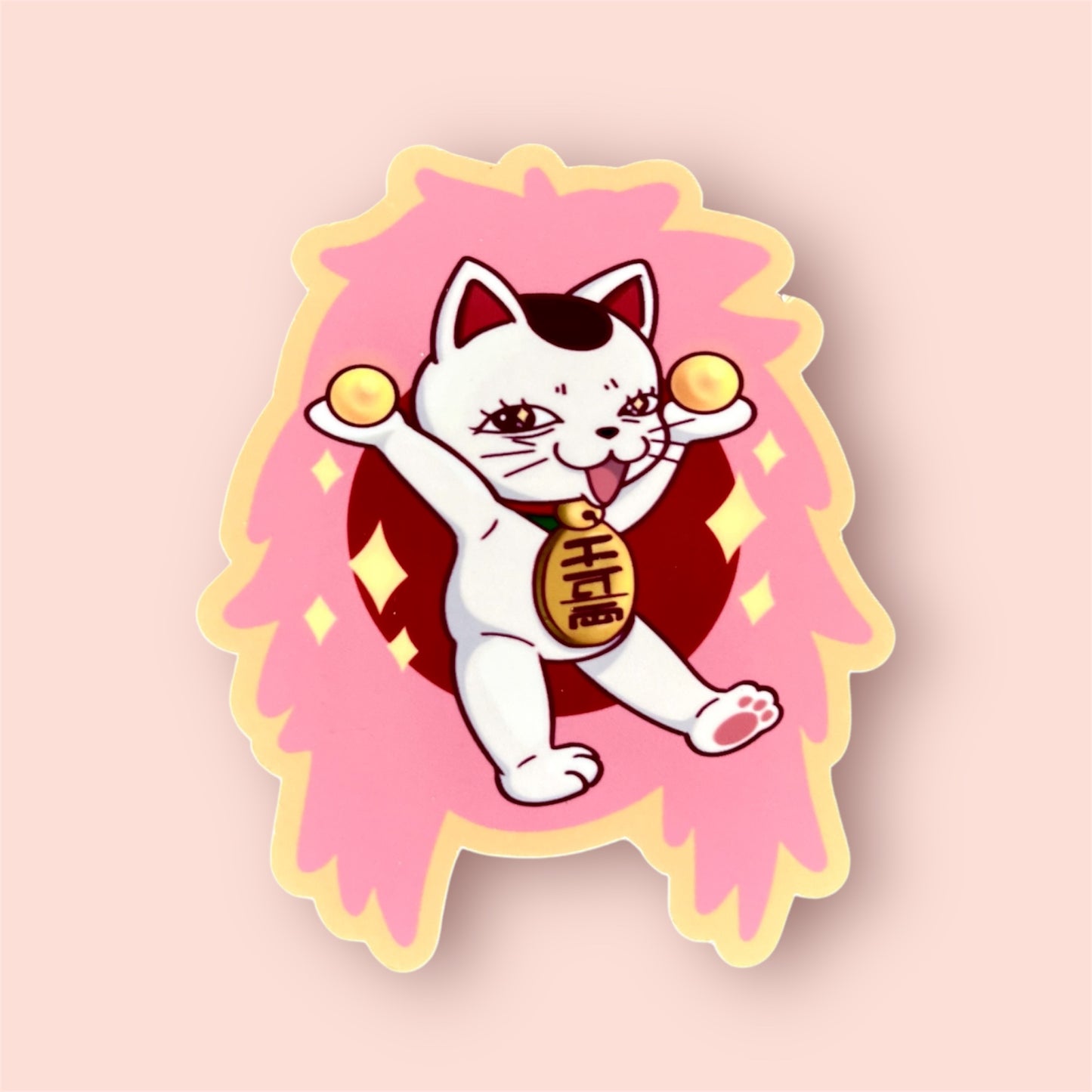 Fast Granny Cat and Ghost Stickers