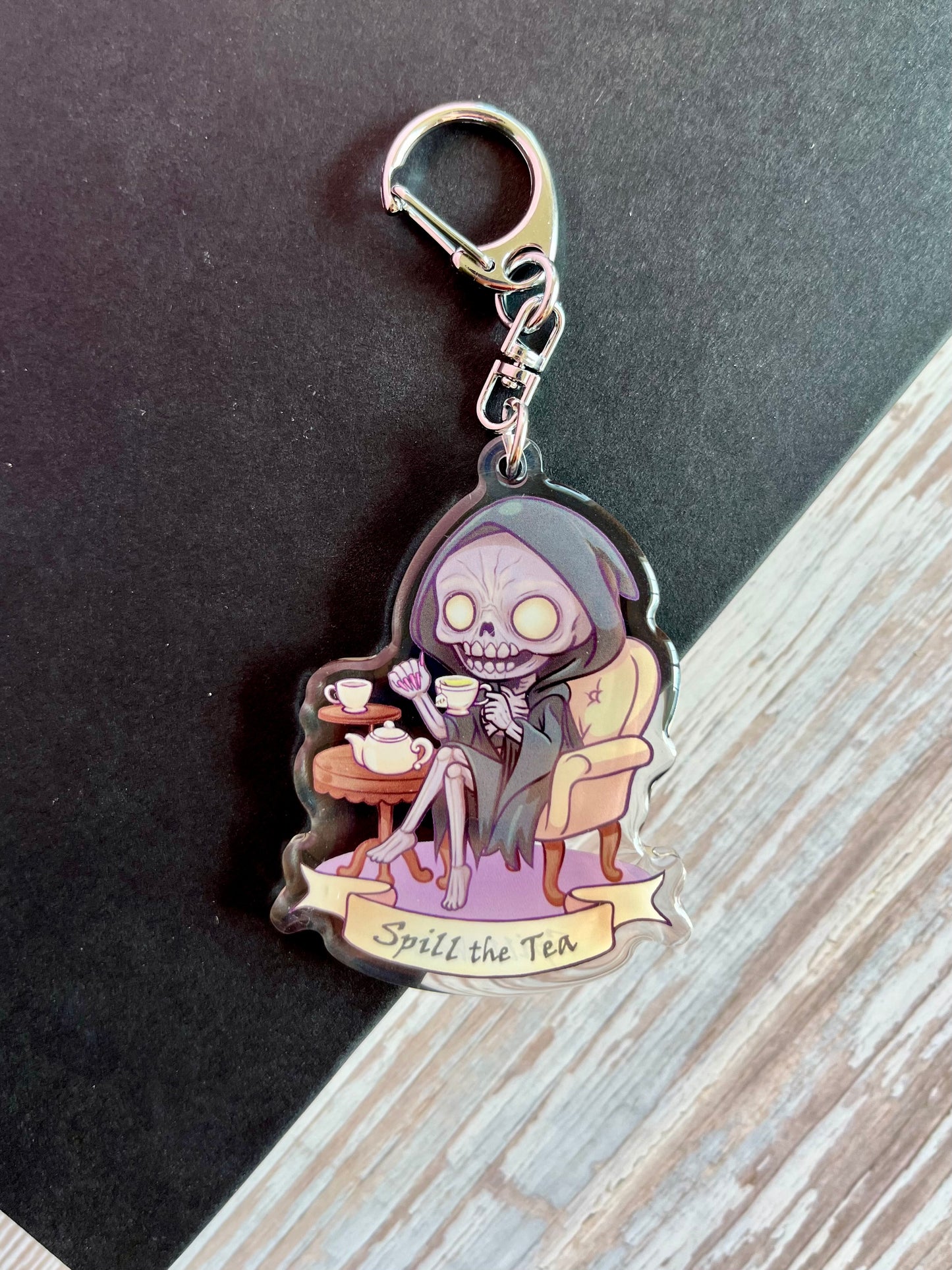 Spill the Tea Fae Keychain