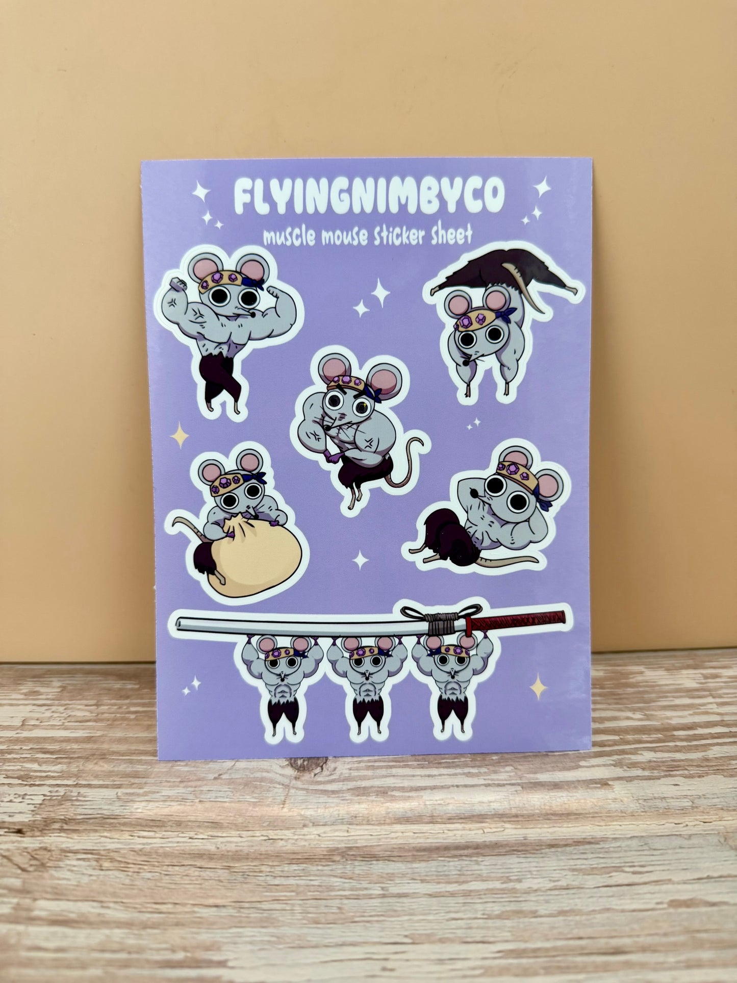 Muscle Mice Sticker Sheet