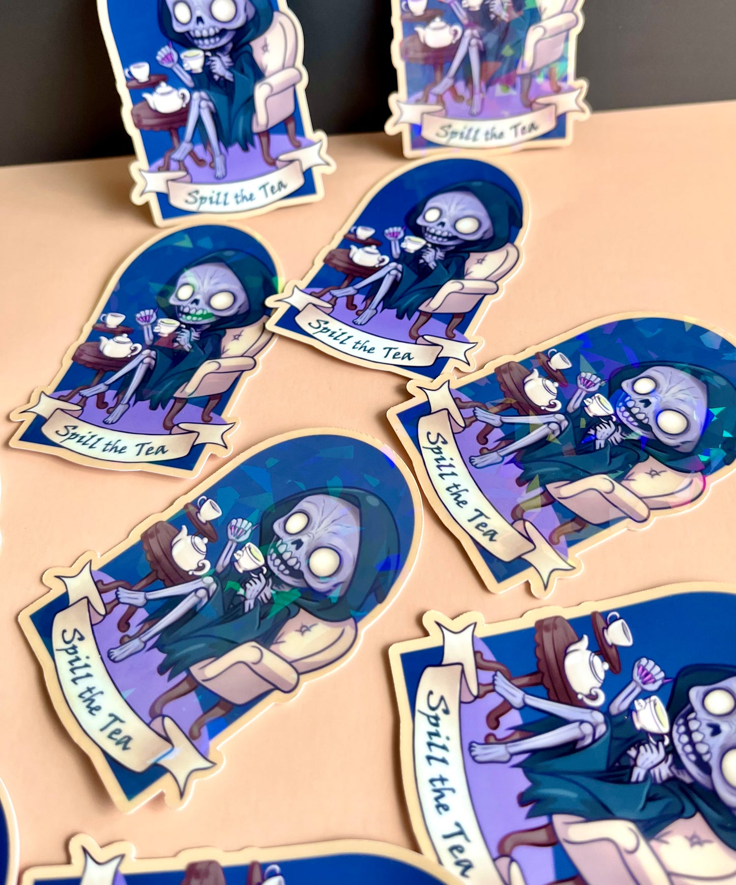 Spill the Tea Fantasy Book Sticker