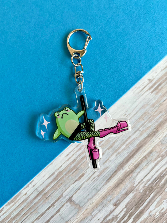 Dancing Frog Keychain